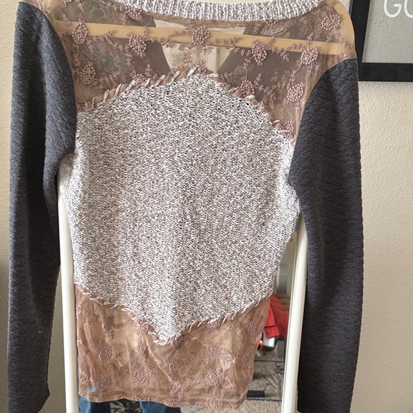 BKE Multicolor Patchwork Cardigan - Picture 4 of 8